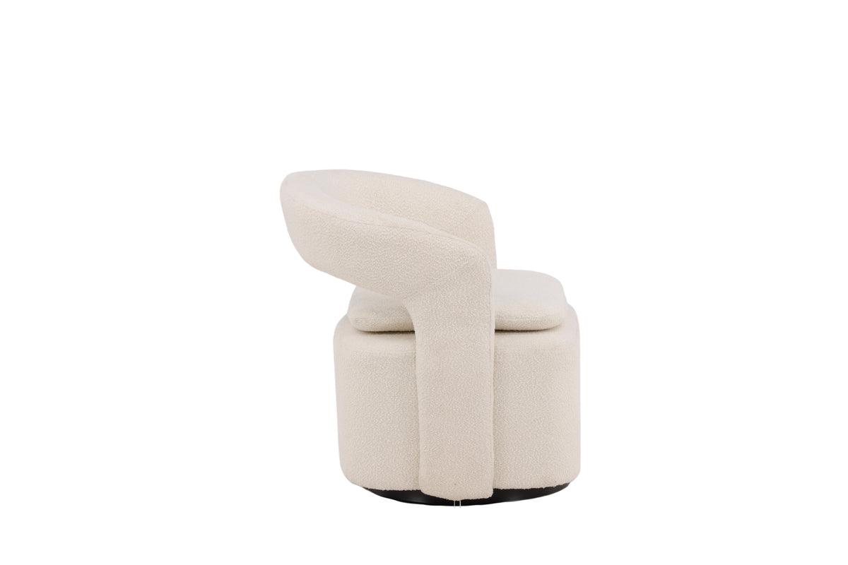 Fåtölj Laurel Bouclé vit - Image 10