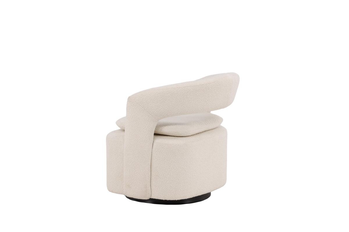 Fåtölj Laurel Bouclé vit - Image 8