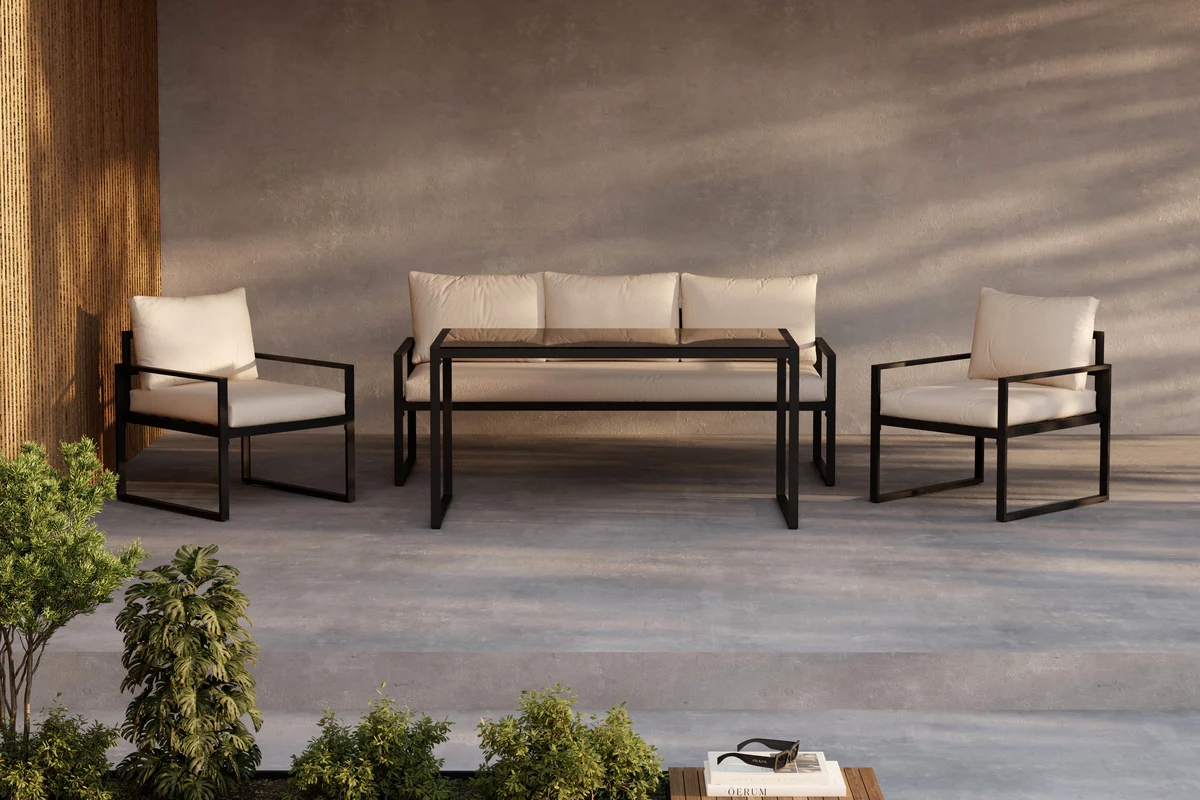 Catania Soffgrupp Svart Beige - Image 3