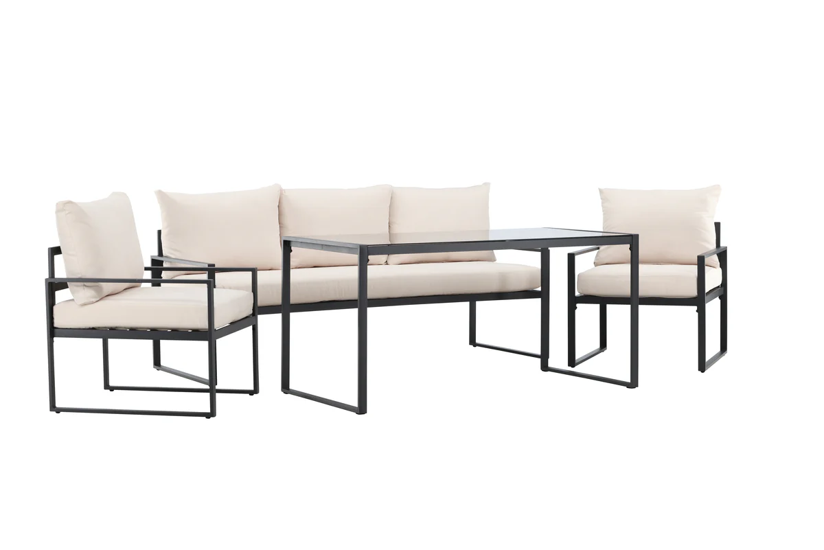 Catania Soffgrupp Svart Beige - Image 4
