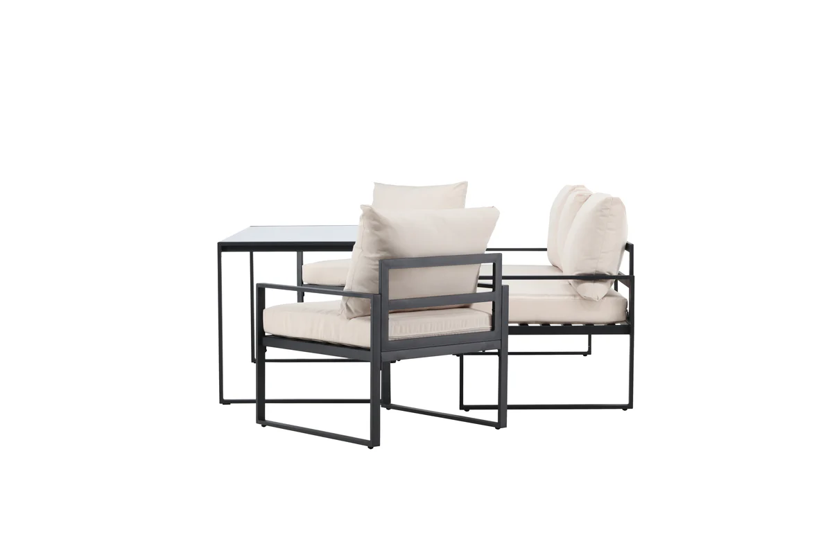 Catania Soffgrupp Svart Beige - Image 6