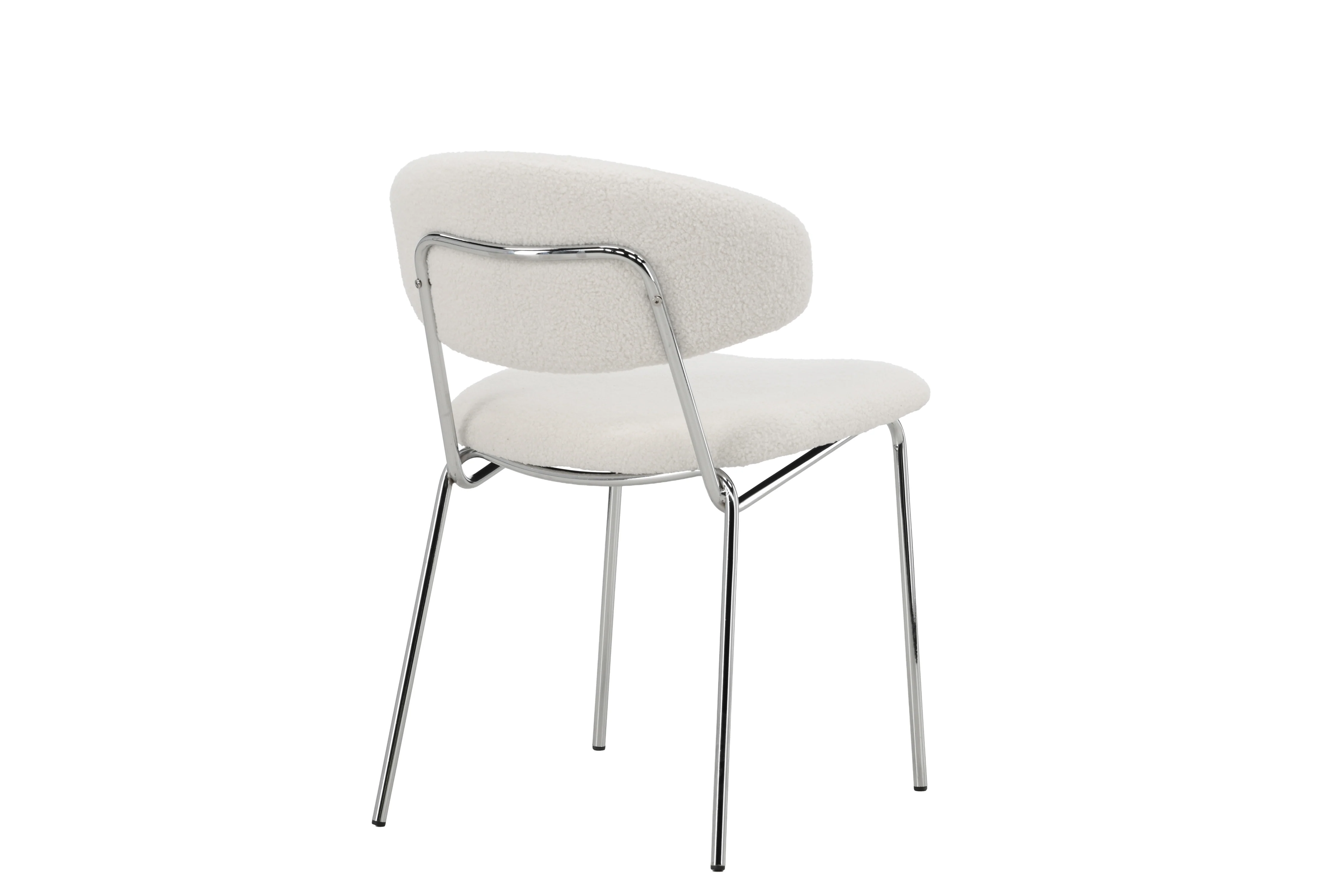 Chico Matstol 2-Pack - Steel Chrome / Vit Boucle - Image 4
