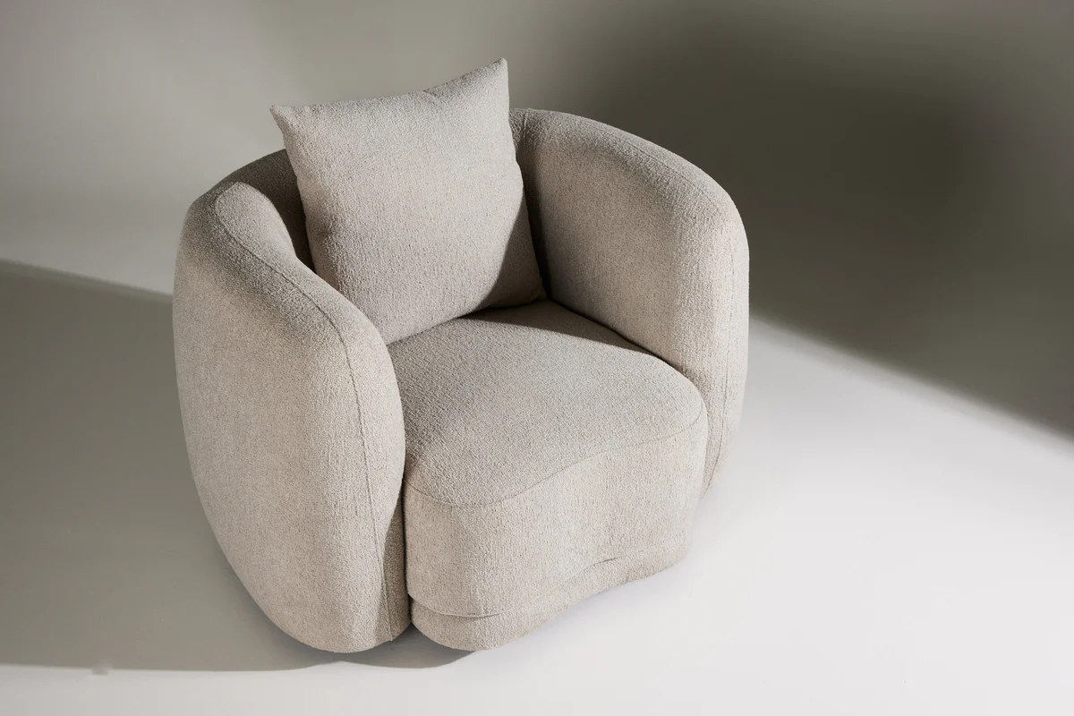 Cielo Fåtölj Beige Boucle - Image 6