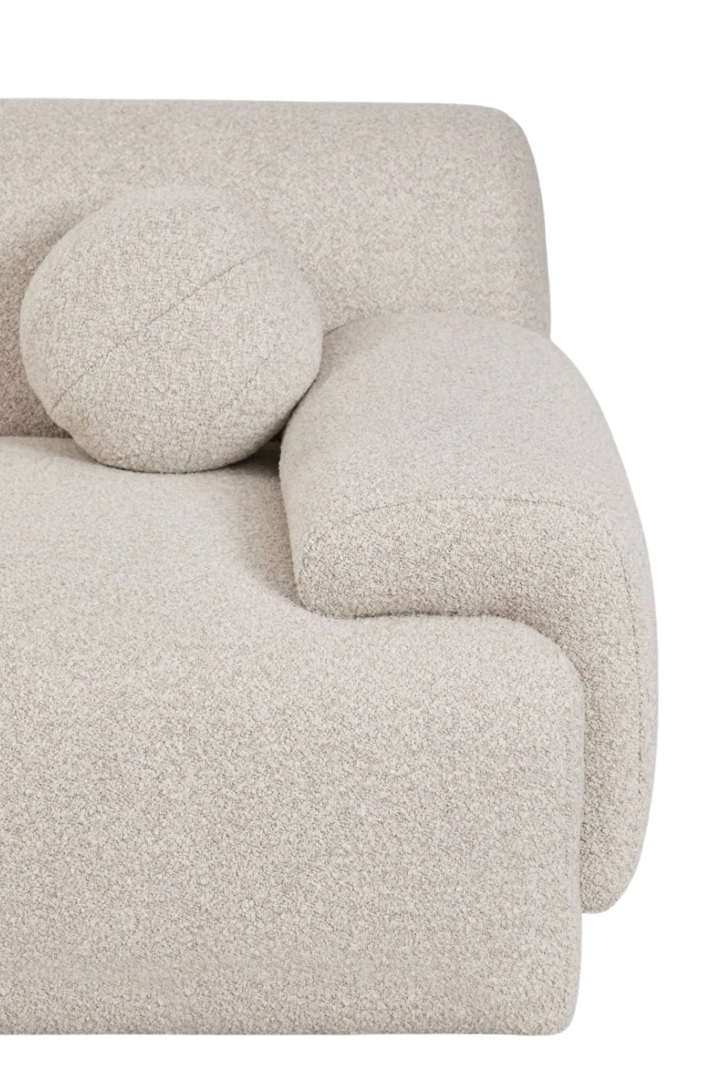 Copenhagen 3-sits soffa Beige Bouclé - Image 6
