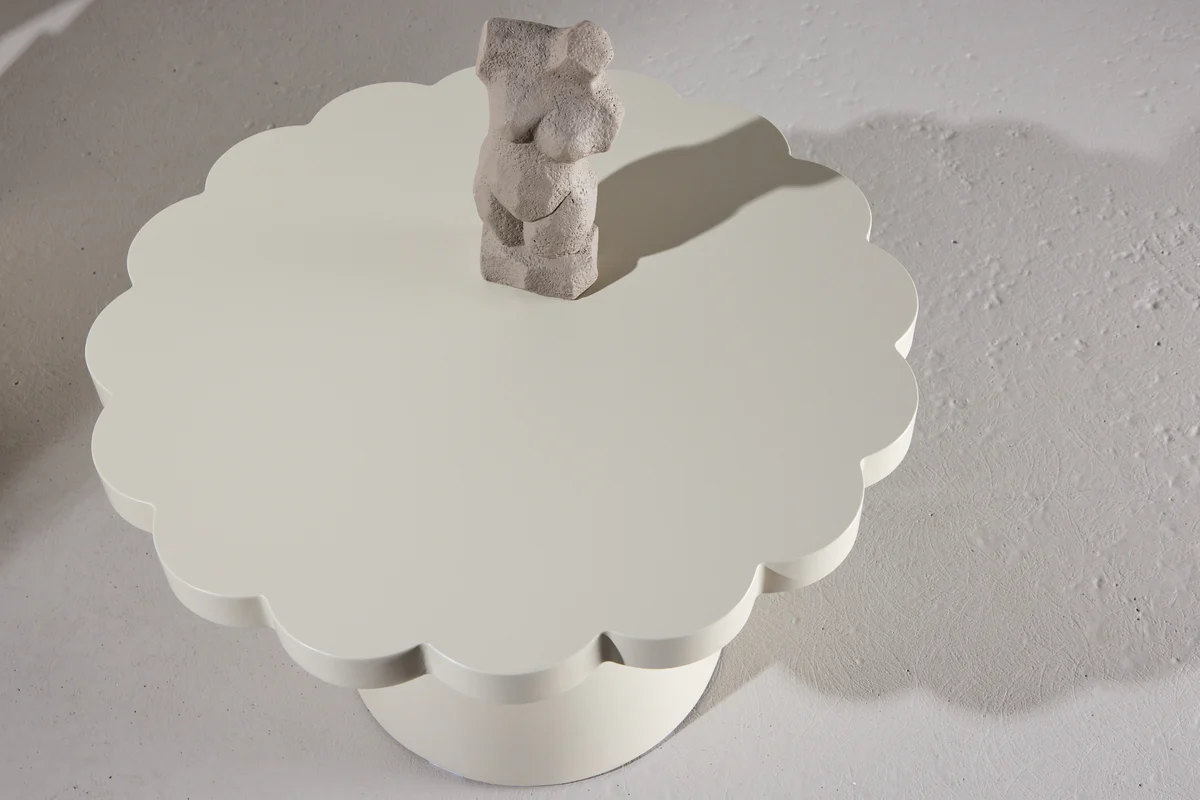 Krull Soffbord Beige ⌀70 - Image 4