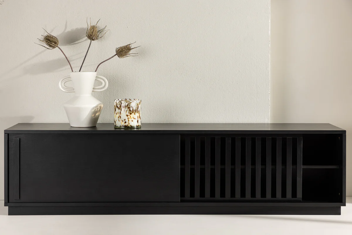 Lugo TV-bänk Svart 40 x 180 x 45 - Image 10