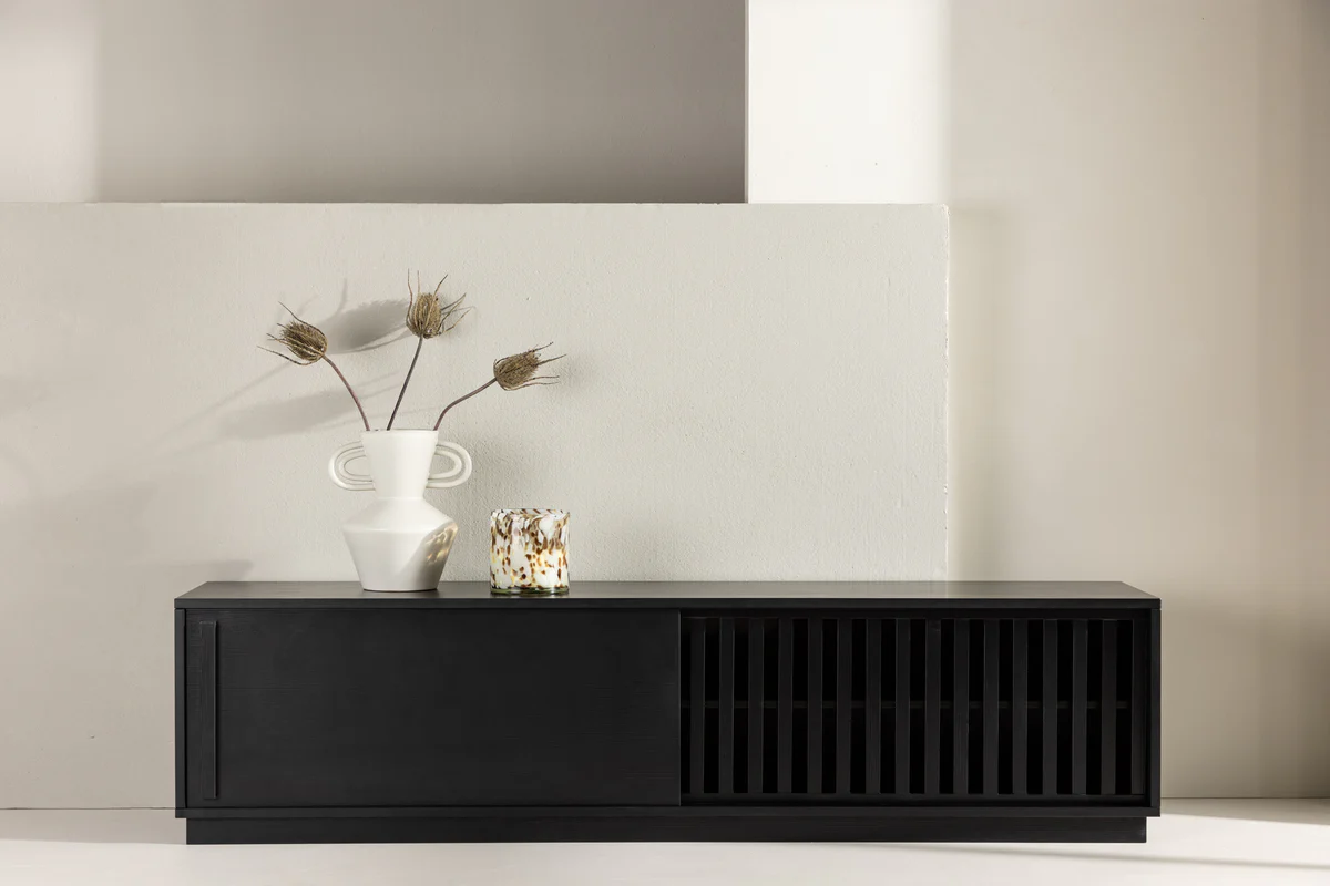 Lugo TV-bänk Svart 40 x 180 x 45 - Image 9