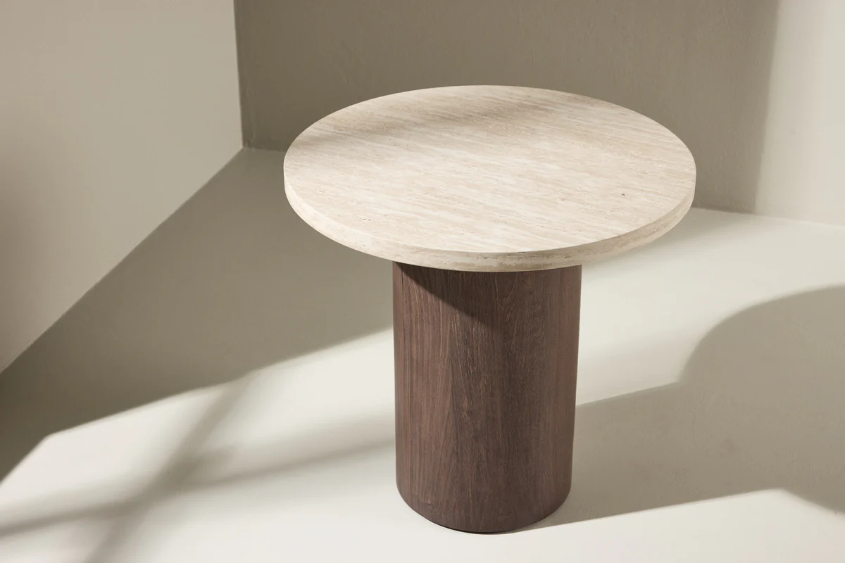 Megg Soffbord Ø50 Beige - Image 5