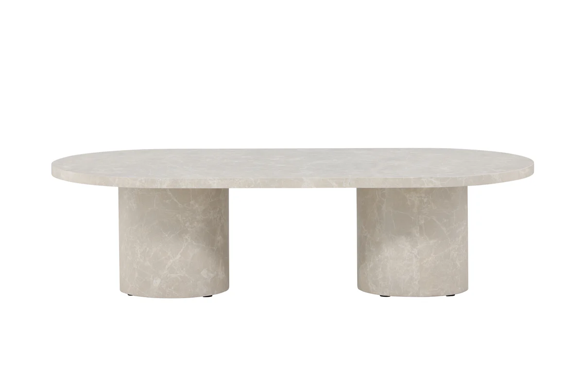 Narvik Soffbord Beige 120 x 60 Beige - Image 4