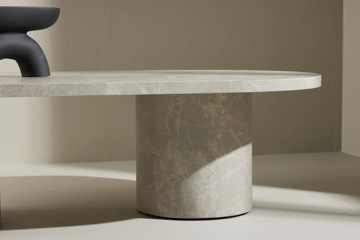 Narvik Soffbord Beige 120 x 60 Beige - Image 6