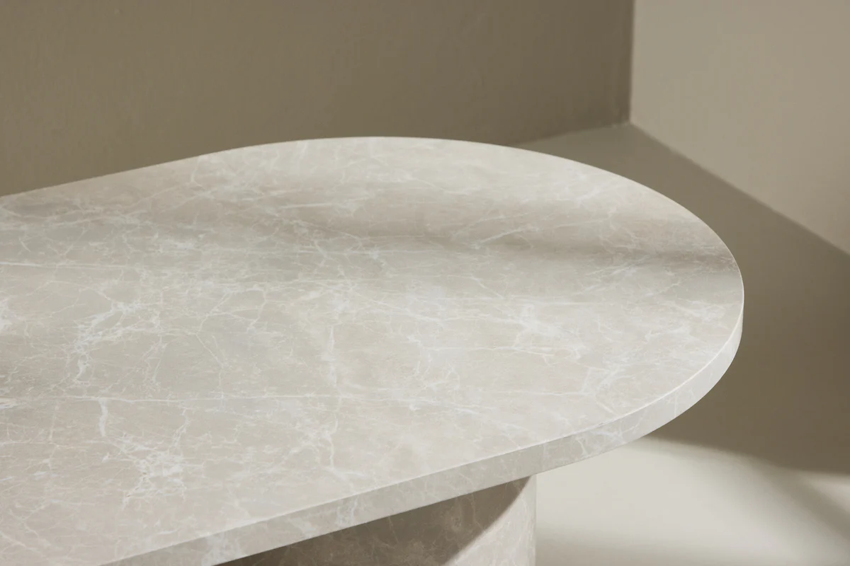 Narvik Soffbord Beige 120 x 60 Beige - Image 7
