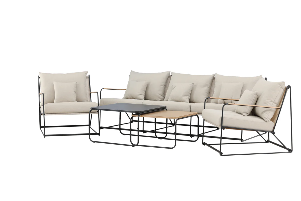 Palazzo Soffgrupp Svart Beige - Image 6