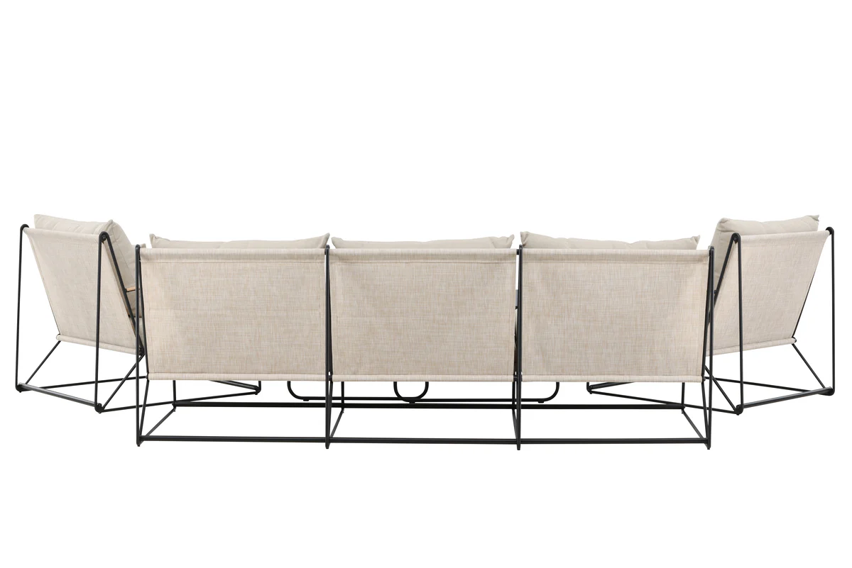 Palazzo Soffgrupp Svart Beige - Image 7