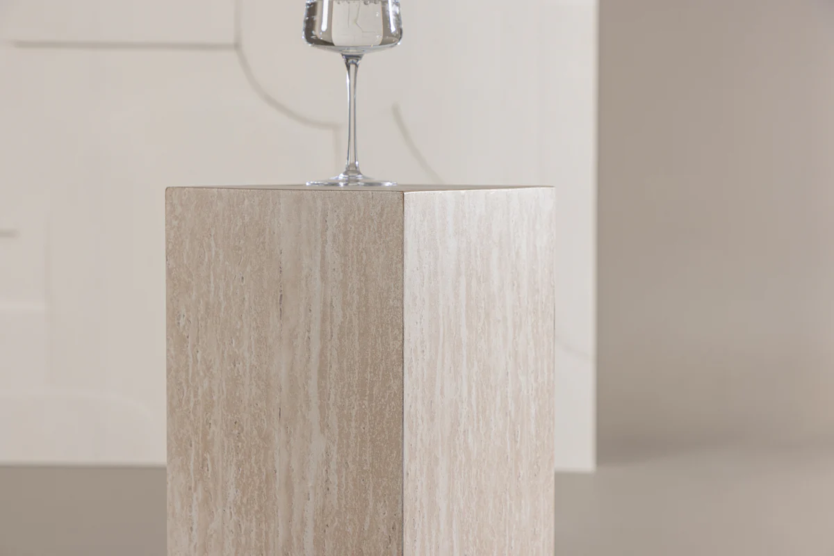 Ramsvik Sidobord 23x23x65 Beige - Image 4