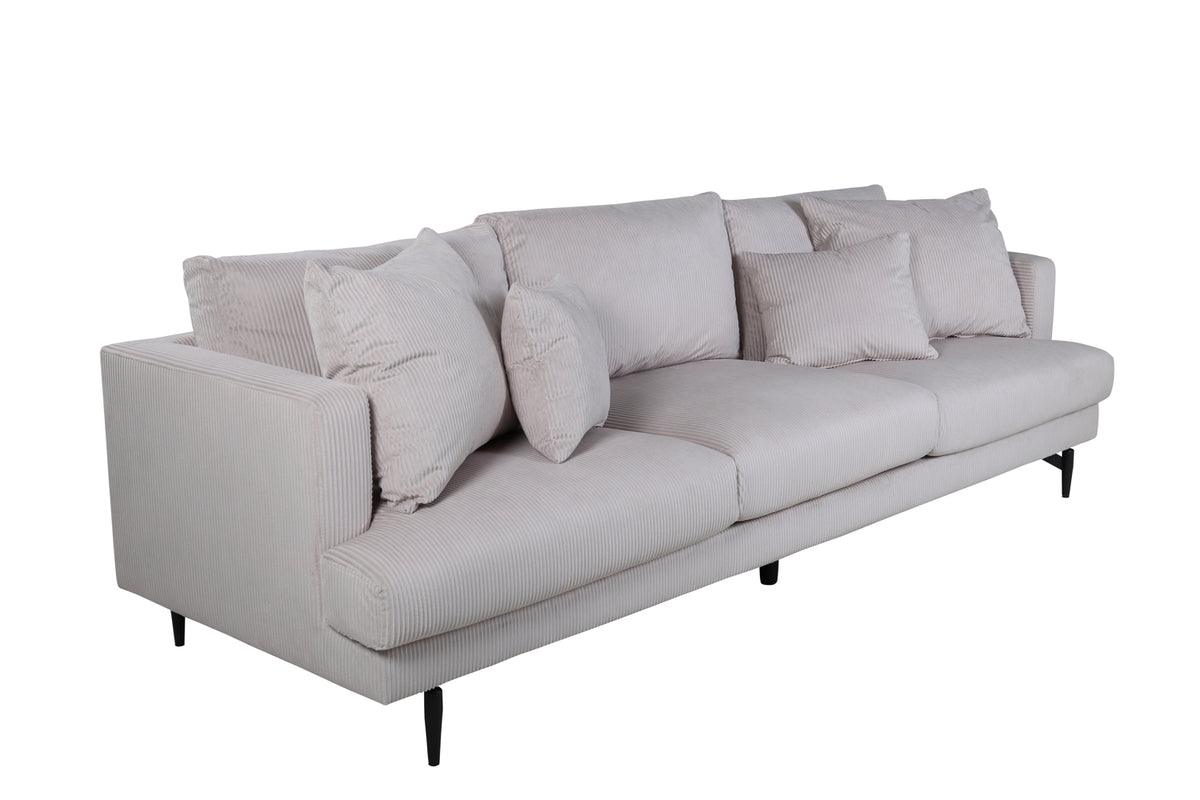 Sofia 3-Sits Soffa Beige Manchester - Image 6
