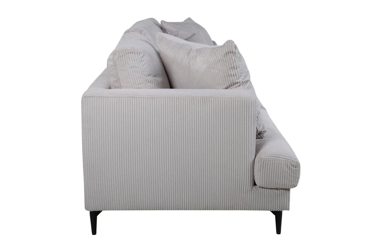 Sofia 3-Sits Soffa Beige Manchester - Image 7
