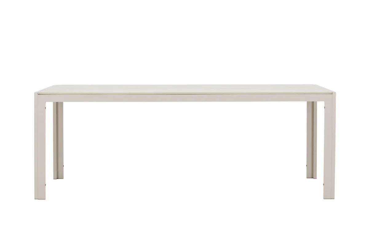 Mirko Rektangulära Matbord 205x90x74 Beige - Image 4