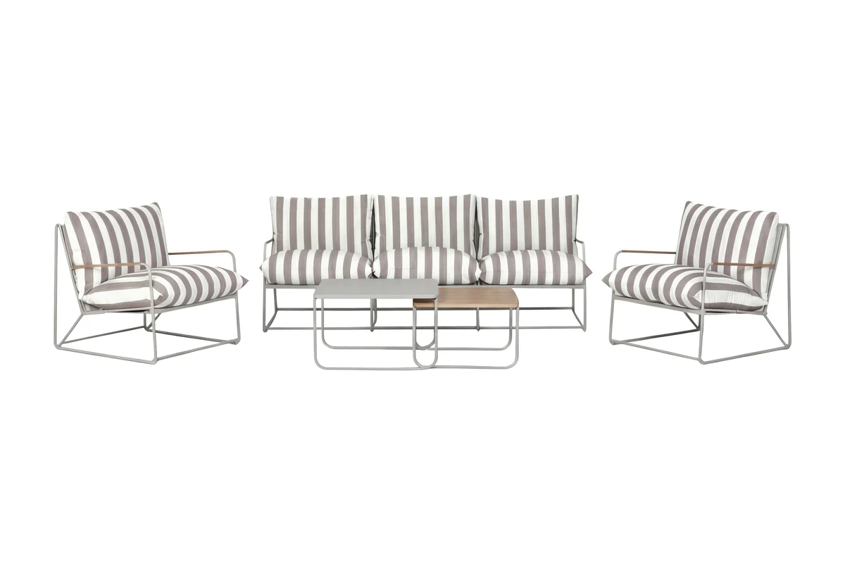 Palazzo Soffgrupp Beige Randig - Image 7