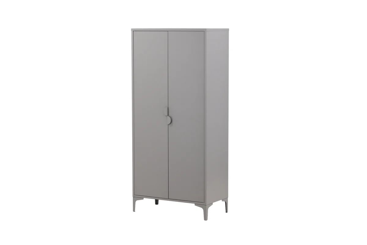 Piring Garderob 45 x 85 x 183 Ljusgrå - Image 6