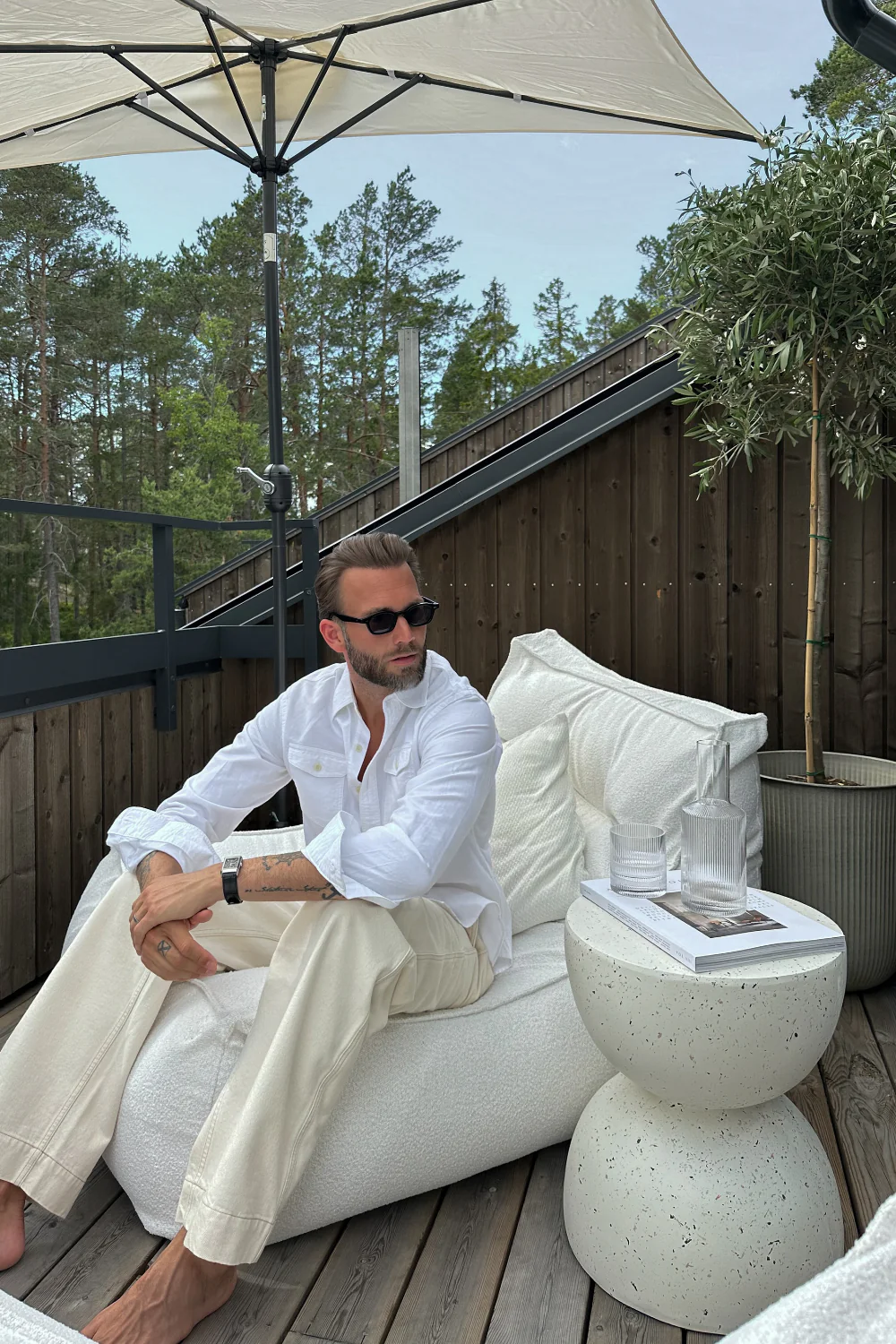 Redang Loungefåtölj Bouclé