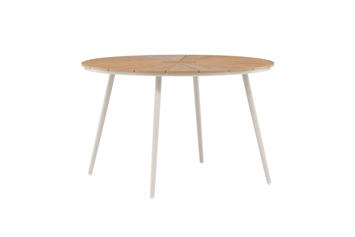 San Vito Matbord Beige Trä 120cm - Image 4