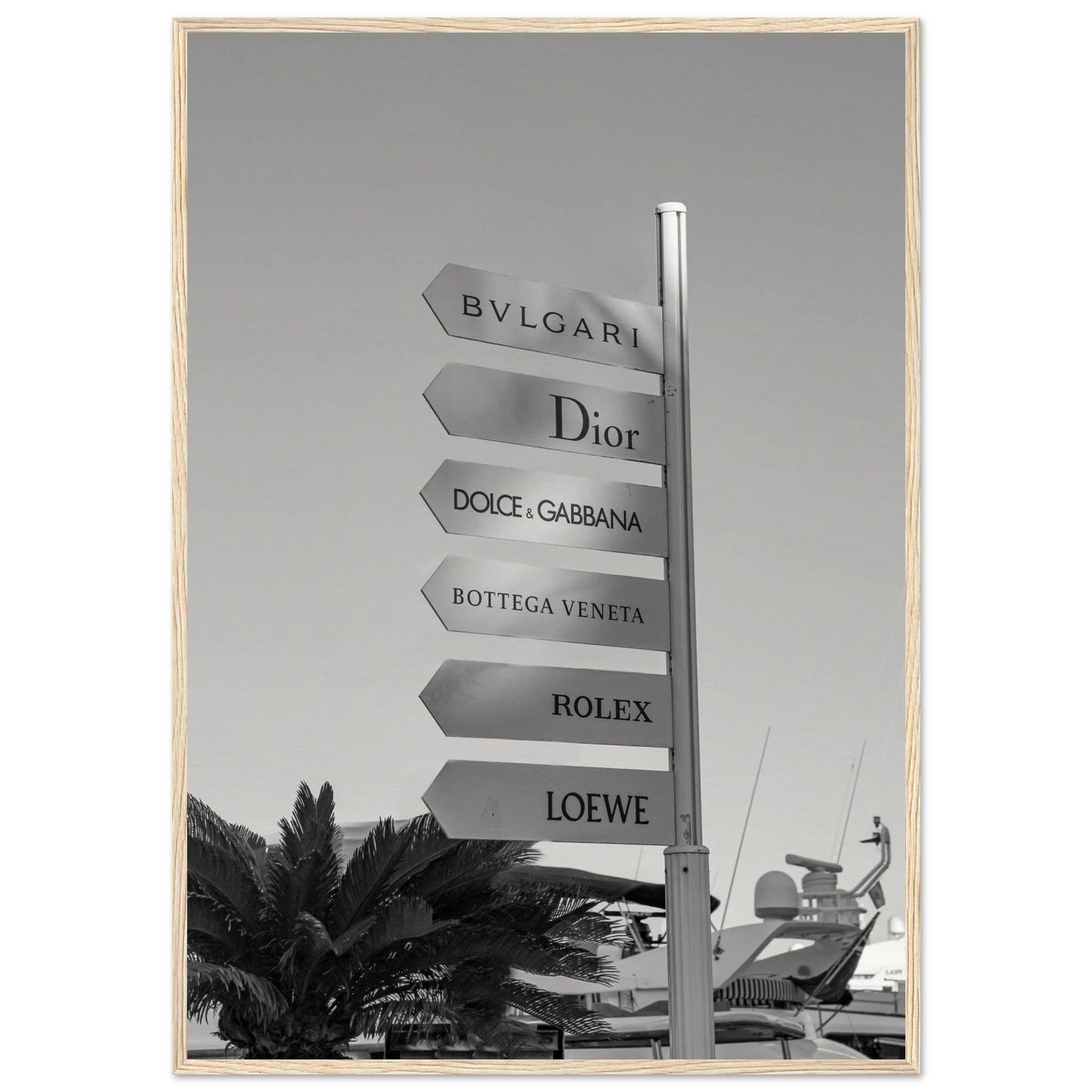 WALLICONS MARBELLA EDIT / STOREFRONT NO.2 SIGNS B&W